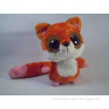 Aurora Small Cute 6" Orange Big Eyed Lemur Squirrel stuffed lemur